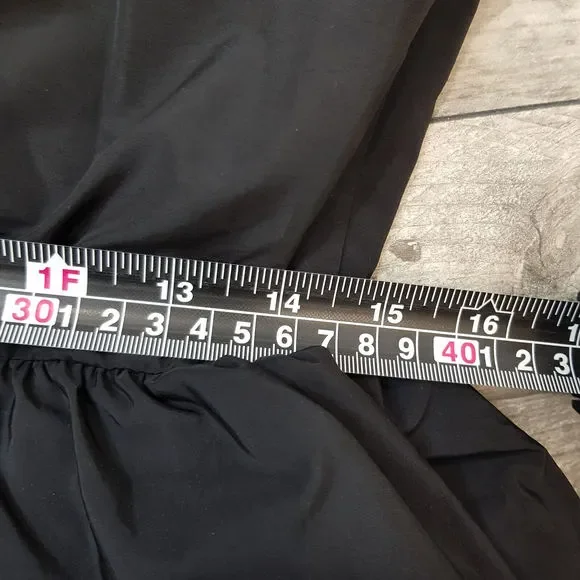 Endless Rose Anthropologie Tiered Mini Dress Medium UK 12 Black Ruffle Party NWT - Picture 14 of 15